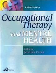 Tapa de Occupational Therapy and Mental Health
