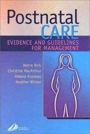 Tapa de Postnatal Care
