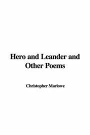 Tapa de Hero and Leander and Other Poems