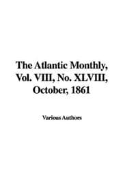 Tapa de The Atlantic Monthly, Vol. VIII, No. XLVIII, October, 1861