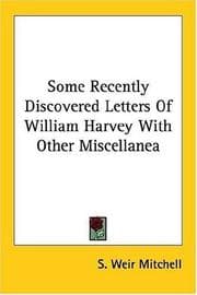 Tapa de Some Recently Discovered Letters Of William Harvey With Other Miscellanea