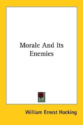 Tapa de Morale And Its Enemies