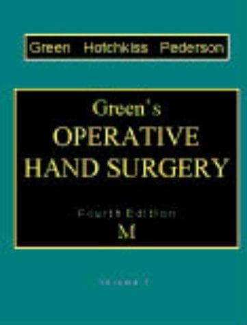 Tapa de Green's Operative Hand Surgery