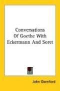 Tapa de Conversations Of Goethe With Eckermann And Soret