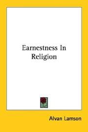 Tapa de Earnestness in religion