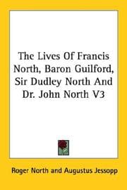 Tapa de The Lives Of Francis North, Baron Guilford, Sir Dudley North And Dr. John North V3