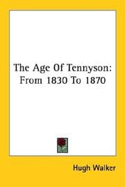 Tapa de The age of Tennyson