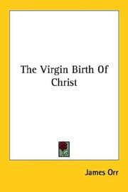 Tapa de The virgin birth of Christ