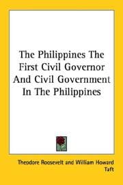 Tapa de The Philippines The First Civil Governor And Civil Government In The Philippines