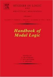 Tapa de Handbook of modal logic