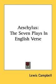 Tapa de Aeschylus