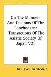 Tapa de On The Manners And Customs Of The Loochooans