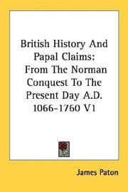 Tapa de British History And Papal Claims