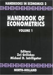 Tapa de Handbook of econometrics