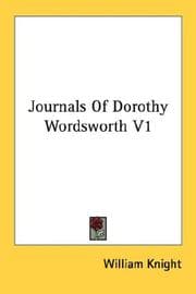 Tapa de Journals Of Dorothy Wordsworth V1