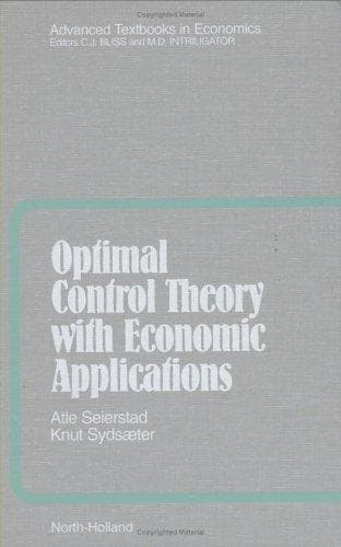 Tapa de Optimal control theory with economic applications
