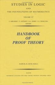 Tapa de Handbook of proof theory