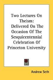 Tapa de Two Lectures On Theism
