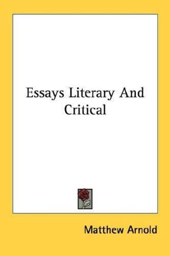 Tapa de Essays Literary And Critical