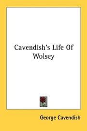 Tapa de Cavendish's Life Of Wolsey