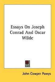 Tapa de Essays On Joseph Conrad And Oscar Wilde