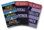 Tapa de David Baldacci's Action Thriller Three-Book Set (Absolute Power / Saving Faith / Total Control)