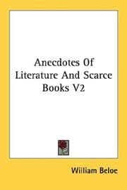 Tapa de Anecdotes Of Literature And Scarce Books V2