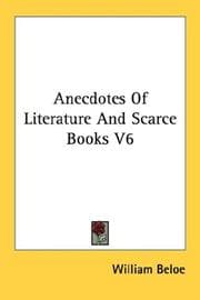 Tapa de Anecdotes Of Literature And Scarce Books V6