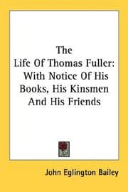 Tapa de The Life Of Thomas Fuller