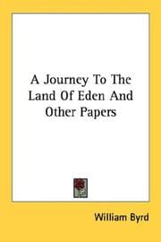 Tapa de A Journey To The Land Of Eden And Other Papers