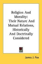 Tapa de Religion And Morality