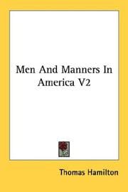 Tapa de Men And Manners In America V2