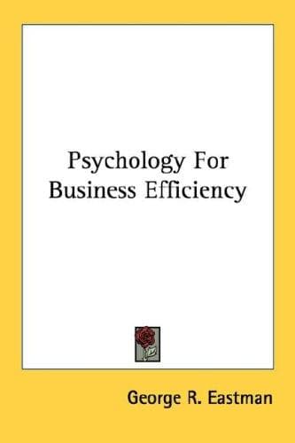 Tapa de Psychology For Business Efficiency
