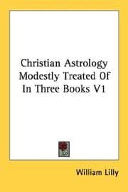 Tapa de Christian Astrology Modestly Treated Of In Three Books V1