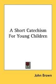 Tapa de A Short Catechism For Young Children