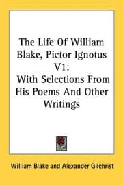Tapa de The Life Of William Blake, Pictor Ignotus V1