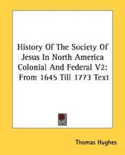 Tapa de History Of The Society Of Jesus In North America Colonial And Federal V2