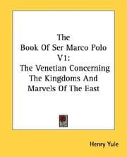 Tapa de The Book Of Ser Marco Polo V1