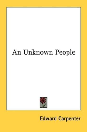 Tapa de An Unknown People