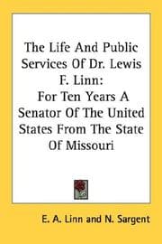 Tapa de The Life And Public Services Of Dr. Lewis F. Linn