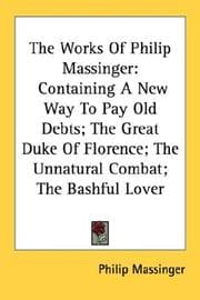Tapa de The Works Of Philip Massinger
