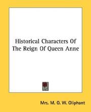 Tapa de Historical Characters Of The Reign Of Queen Anne
