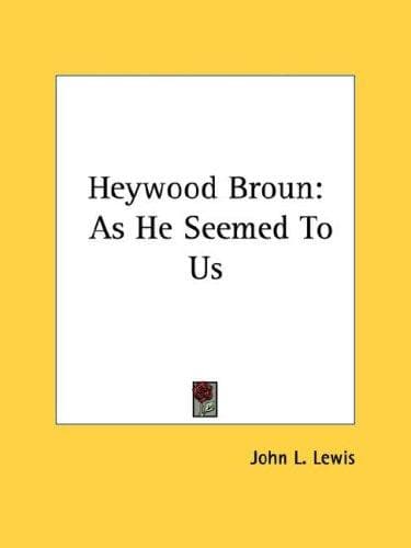 Tapa de Heywood Broun