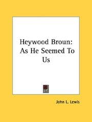 Tapa de Heywood Broun