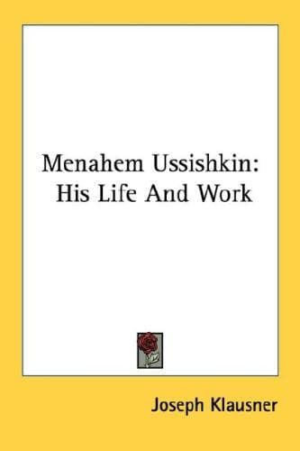 Tapa de Menahem Ussishkin