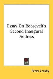 Tapa de Essay On Roosevelt's Second Inaugural Address
