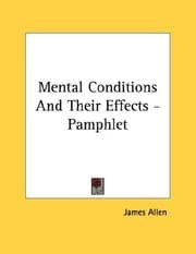 Tapa de Mental Conditions And Their Effects - Pamphlet