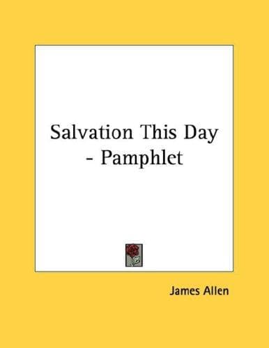 Tapa de Salvation This Day - Pamphlet