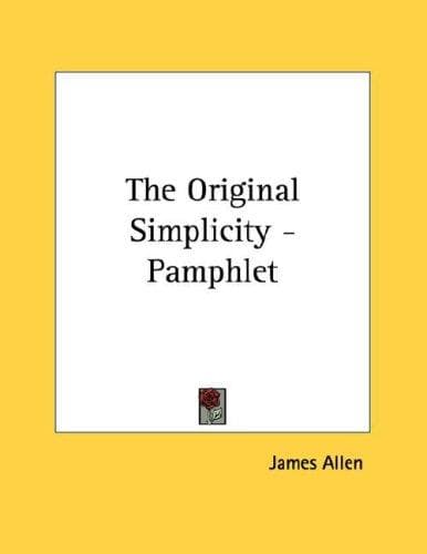 Tapa de The Original Simplicity - Pamphlet