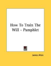 Tapa de How To Train The Will - Pamphlet